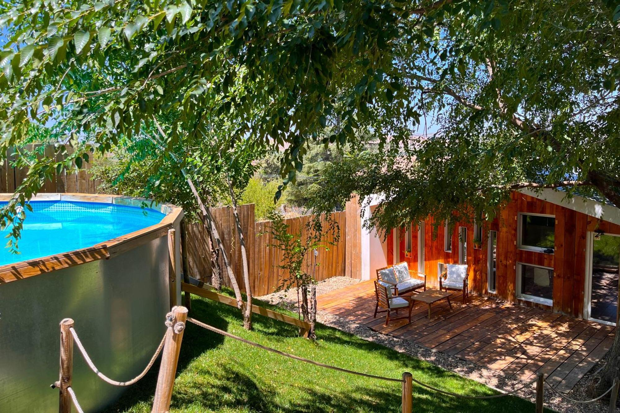 Fee4Me Cabin With Pool And Garden San Martin De La Vega Ngoại thất bức ảnh